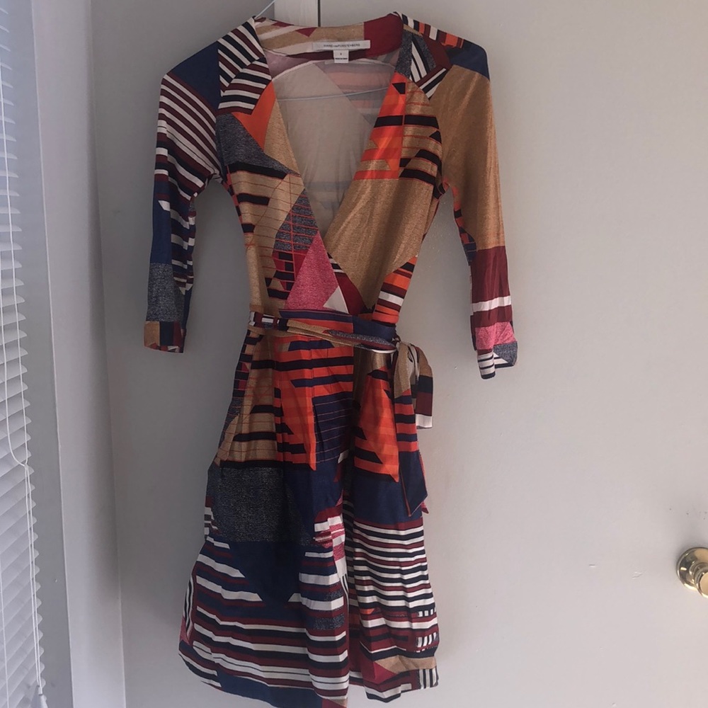 Diane Von Furstenberg DVF Jewel Wrap Dress